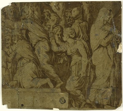 Storia di Niobe: Adoratori; Latona da Polidoro da Caravaggio
