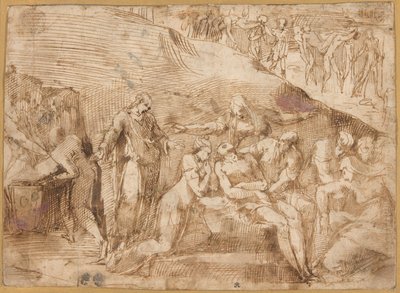 Il compianto di Cristo (recto e verso) da Polidoro da Caravaggio