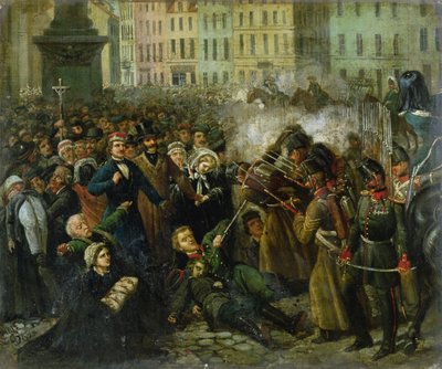 Massacro di Michal Landy, 8 aprile 1861 da Polish School