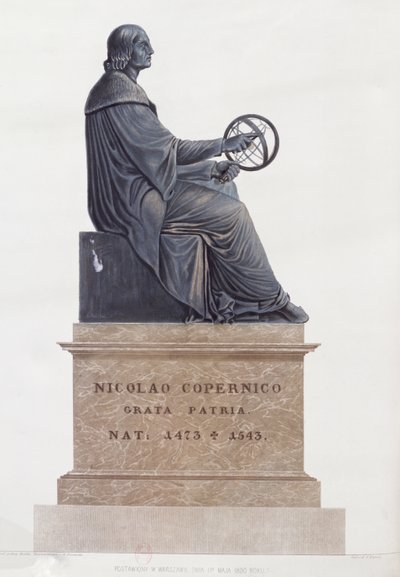 Statua di Niccolò Copernico (1473-1543) 1854 da Polish School
