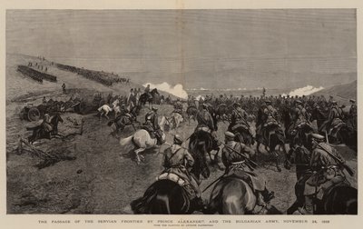 Il passaggio della frontiera serba da parte del principe Alessandro e dell
