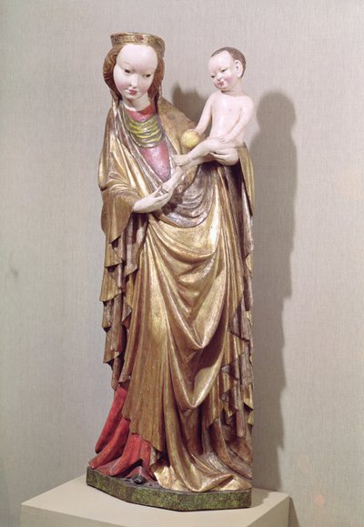 Vergine con Bambino, c.1400 (legno policromo) da Polish School