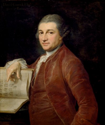 David Garrick, 1764 da Pompeo Batoni