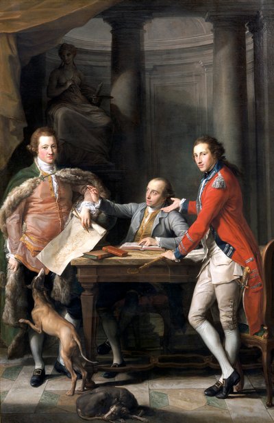 Sir Watkin Williams Wynn, Thomas Apperley e Capitano Edward Hamilton da Pompeo Batoni
