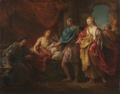 Studio per Antioco e Stratonice, c. 1746 da Pompeo Batoni
