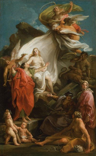 Il tempo svela la verità da Pompeo Batoni