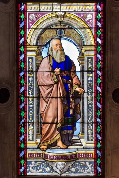 Genova, Duomo (Cattedrale di San Lorenzo), Cappella di San Giovanni Battista: vetrate di Pompeo Bertini da Pompeo Bertini