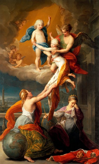 Allegoria per la morte dei due figli di Ferdinando IV da Pompeo Girolamo Batoni