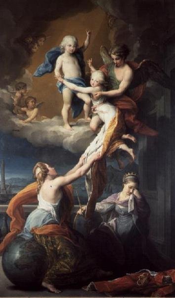 Allegoria della morte dei figli di Ferdinando IV da Pompeo Girolamo Batoni