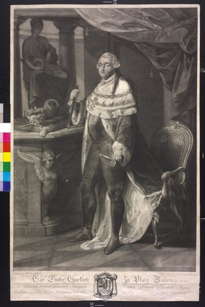 Carl Theodor elettore al palazzo di Baviera da Pompeo Girolamo Batoni