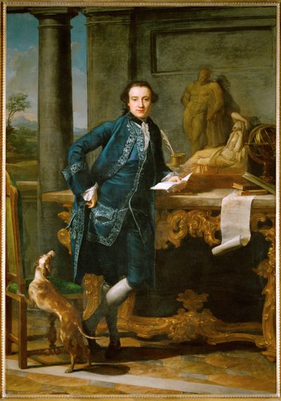 Charles John Crowle, un gentiluomo venuto in Italia per il suo "Grand Tour" ... da Pompeo Girolamo Batoni