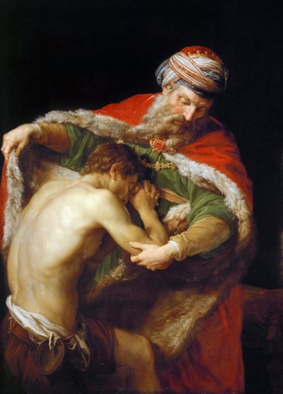 La parabola del figliol prodigo da Pompeo Girolamo Batoni