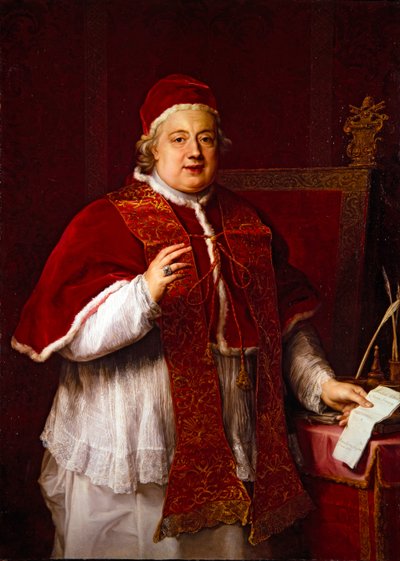 Ritratto di Papa Rezzonico (Clemente XIII) da Pompeo Girolamo Batoni