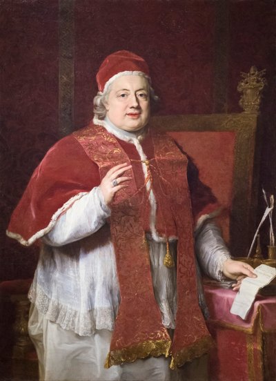 Ritratto di papa Clemente XIII da Pompeo Girolamo Batoni