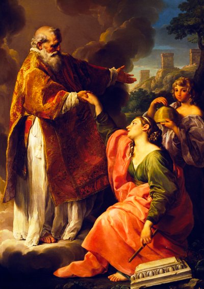 San Marino solleva la Repubblica, di Pompeo Batoni da Pompeo Girolamo Batoni