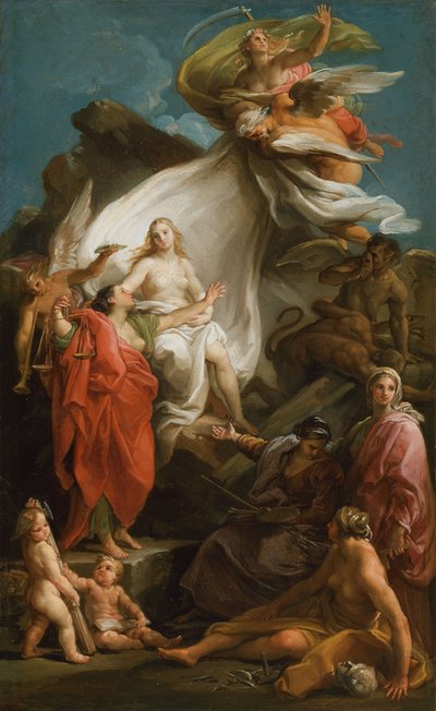 Il Tempo svela la Verità da Pompeo Girolamo Batoni