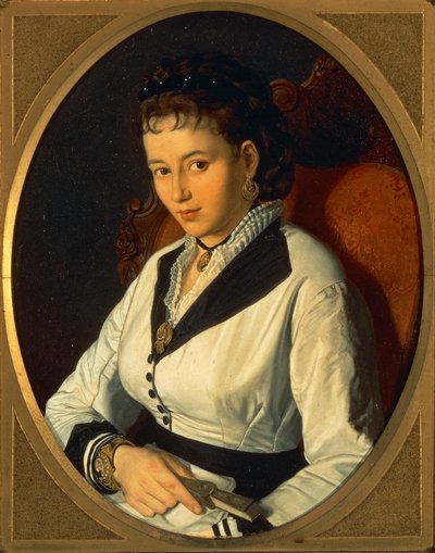 Ritratto di giovane donna da Pompeo Molmenti