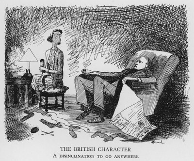 Il carattere britannico, una riluttanza ad andare ovunque da Pont