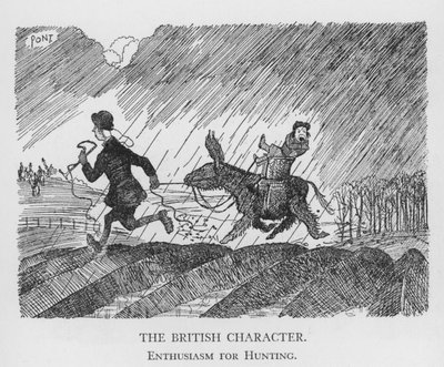Il carattere britannico, entusiasmo per la caccia da Pont