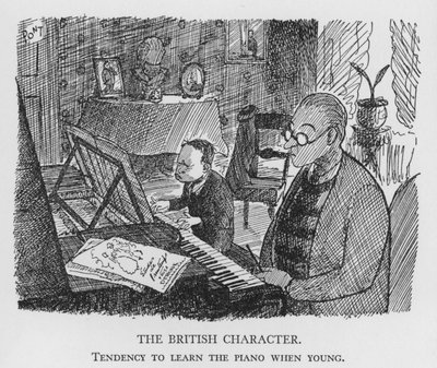 Il carattere britannico, tendenza a imparare a suonare il pianoforte da giovani da Pont