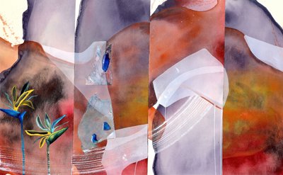 Abstract: Motivi botanici blu da Poonam Choudhary