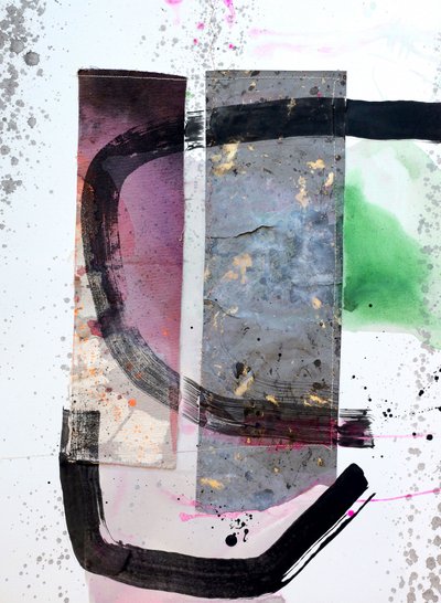 Collage astratto con texture da Poonam Choudhary
