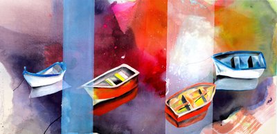 Vibrant Boats - Sintesi da Poonam Choudhary