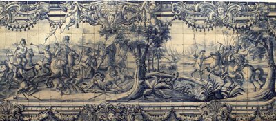 Alessandro Magno (356-323 a.C.) combatte i Persiani da Portuguese School