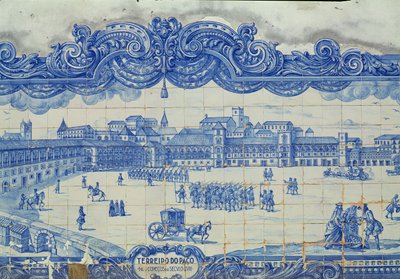 Azulejos raffiguranti la Praça do Comércio, Lisbona da Portuguese School