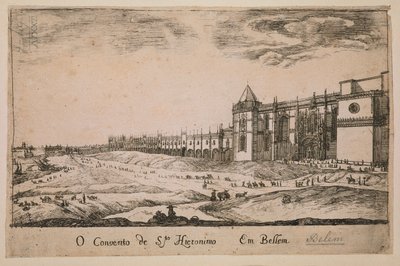 Monastero di Jeronimos nel distretto di Belem, Portogallo 1662 da Portuguese School