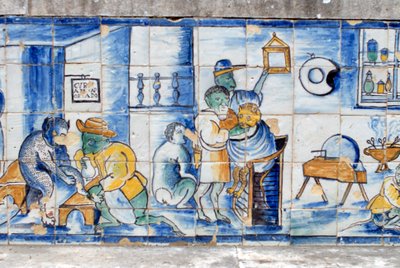 Piastrellatura decorata da Portuguese School