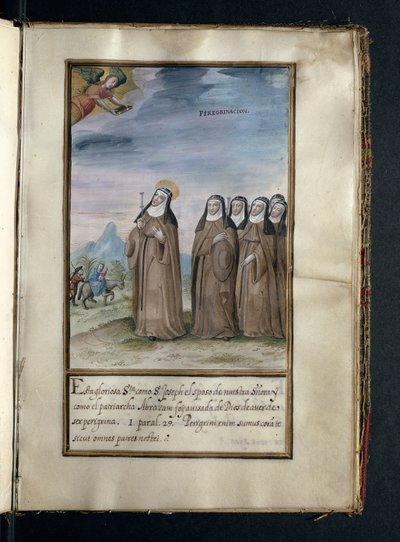 Pellegrinaggio, da una storia delle peregrinazioni delle monache di Syon, compilata a Lisbona all