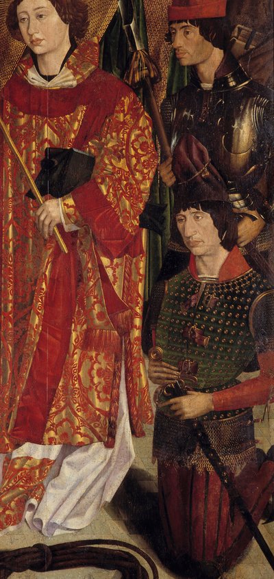 San Vincenzo, patrono di Lisbona e Enrico il Navigatore (dettaglio) da Portuguese School