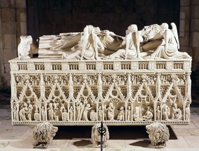 Tomba di Pietro I (1320-67) Re del Portogallo da Portuguese School