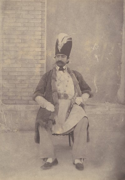 Naser al-Din Shah, ca. 1855-58 da Possibly by Luigi Pesce.