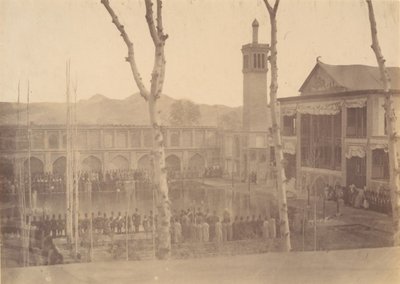 Palazzo dello Scià, Omaggio allo Scià, Fête de Salam, Teheran, Iran da Possibly by Luigi Pesce.