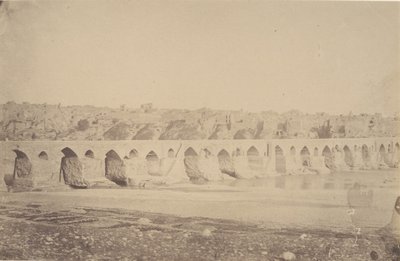 [Il ponte di Dizfoul], 1840s-60s da Possibly by Luigi Pesce.