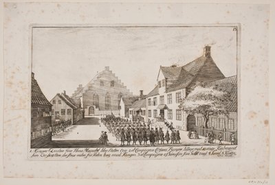 Quartiere di Federico V durante la visita a Korsør da Poul Isac Grønvold