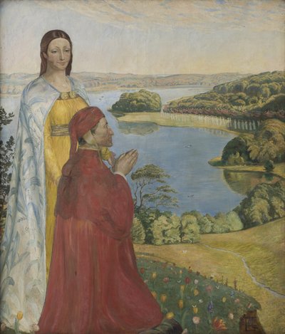 Dante e Beatrice in Paradiso da Poul S. Christiansen