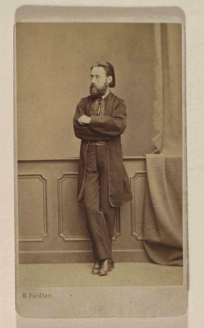 Ritratto del compositore Bedrich Smetana, ca 1866 da Prague . Photo studio H. Fiedler