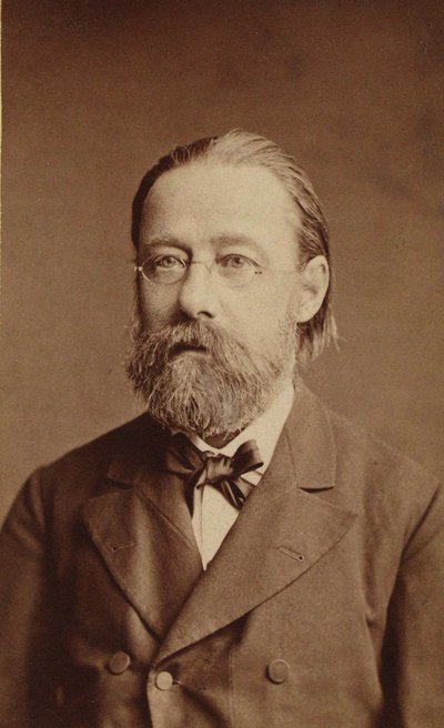 Ritratto del compositore Bedrich Smetana da Prague . Photo studio J. Mulac