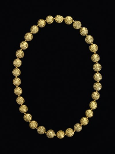 Collana di perline di lumaca, Moche da Pre Columbian Pre Columbian