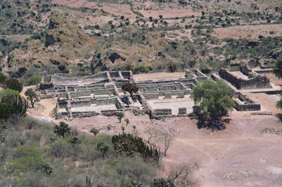Veduta aerea della città, Periodo Post-Classico Tardo da Pre Columbian