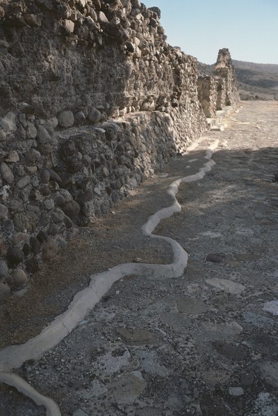 Resti delle mura della città, Periodo Post-Classico Tardo da Pre Columbian