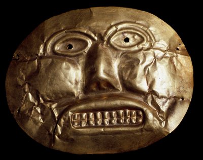 Civiltà precolombiana Calima: maschera funeraria d