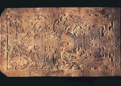 La tomba del re Pakal dal Tempio delle Iscrizioni, Palenque, 615-683 da Pre Columbian art