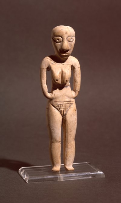 Figurina di una donna nuda, dal periodo Badariano o Neolitico antico, c.4000 a.C. da Predynastic Period Egyptian