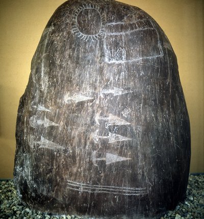 Civiltà dei Camuni. Stele di Bagnolo tipo 1 a da Prehistoric Prehistoric