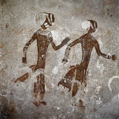 Figure umane. Pitture rupestri, 8000-7000 a.C. da Prehistoric Prehistoric