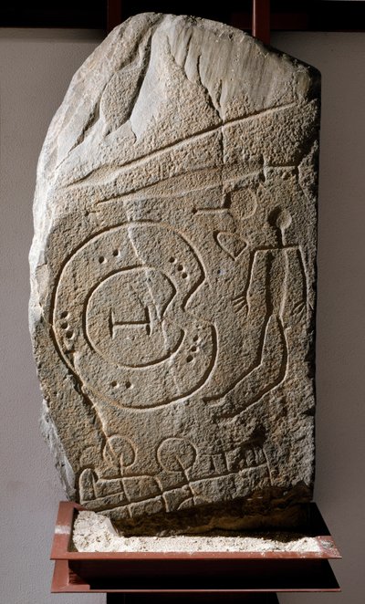Stele iberica del guerriero di Solana de Cabanas da Prehistoric Prehistoric